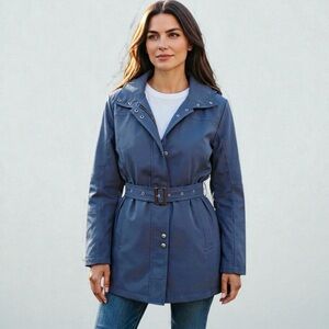 🔸Kristen Blake Belted Trench Coat/Light Winter jacket